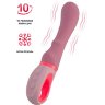 Розовый вибратор для G-стимуляции Rose - 19 см.