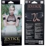 Черные мягкие наручники Entice French Cuffs с цепью