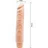 Телесный вибратор-реалистик Barbara - 25,5 см.