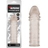 Дымчатая удлиняющая насадка на пенис Extra Texture Sleeve - 16,2 см.