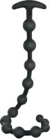 Черные анальные бусы Anal beads - 50 см.