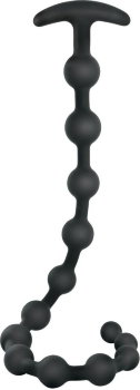 Черные анальные бусы Anal beads - 50 см.