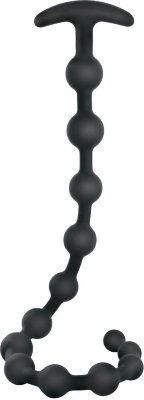 Черные анальные бусы Anal beads - 50 см. Длина: 5 см. Диаметр: 3 см. Гибкая и безопасная для анального секса анальная цепочка в форме якоря. Мягкий бархатистый силикон. Полметра анального удовольствия! Рабочая длина - 48 см. Минимальный диаметр - 1,7 см. Страна: Германия. Материал: силикон.