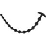 Черные анальные бусы Anal beads - 50 см.