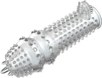Закрытая прозрачная насадка Crystal sleeve - 14,2 см.