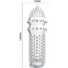 Закрытая прозрачная насадка Crystal sleeve - 14,2 см.