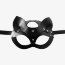 Черная кожаная маска Кошка с ушками  Цена 4 988 руб. - Черная кожаная маска Кошка с ушками
