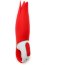 Красный вибратор Power Flower с лепестками - 18,8 см.  Цена 9 745 руб. - Красный вибратор Power Flower с лепестками - 18,8 см.