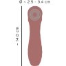 Коричневый вибратор-жезл Hazel 01 - 14 см.