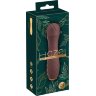 Коричневый вибратор-жезл Hazel 01 - 14 см.