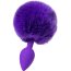 Фиолетовая анальная втулка Sweet bunny с фиолетовым пушистым хвостиком  Цена 1 221 руб. - Фиолетовая анальная втулка Sweet bunny с фиолетовым пушистым хвостиком