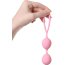 Розовые силиконовые вагинальные шарики с ограничителем-петелькой  Цена 937 руб. - Розовые силиконовые вагинальные шарики с ограничителем-петелькой