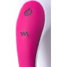 Розовый вибратор с клиторальным стимулятором ELLY с подогревом - 21,5 см.
