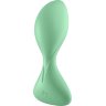 Зеленая анальная втулка с вибрацией Satisfyer Trendsetter