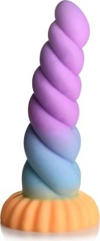Фантазийный фаллоимитатор Mystique Unicorn - 21 см.