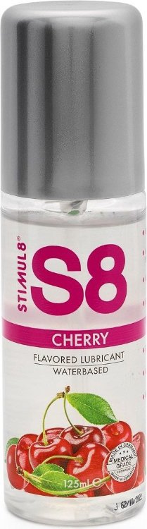 Смазка на водной основе S8 Flavored Lube со вкусом вишни - 125 мл.