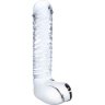 Прозрачный фаллоимитатор 8 Realistic Ribbed Glass Dildo - 20,3 см.