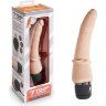 Телесный анальный вибратор 7 Slim Anal Realistic Vibrator - 20 см.
