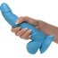 Голубой фаллоимитатор на присоске 7.5 Dildo with Balls - 21,5 см.  Цена 3 516 руб. - Голубой фаллоимитатор на присоске 7.5 Dildo with Balls - 21,5 см.