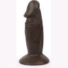 Реалистичный коричневый анальный фаллоимитатор Erowoman на присоске