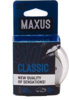 Классические презервативы в пластиковом кейсе MAXUS Classic - 3 шт.