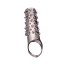 Дымчатая насадка на пенис с шипами и выпуклостями - 12 см.  Цена 644 руб. - Дымчатая насадка на пенис с шипами и выпуклостями - 12 см.