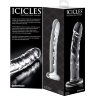Прозрачный стеклянный фаллоимитатор Icicles №62 - 16,5 см.