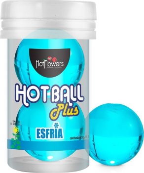 Лубрикант на масляной основе Hot Ball Plus с охлаждающим эффектом (2 шарика по 3 гр.)