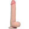 Телесный фаллоимитатор Sliding Skin Dual-Layered 9.0 - 23 см.