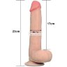 Телесный фаллоимитатор Sliding Skin Dual-Layered 9.0 - 23 см.