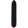 Черная компактная вибропуля Univibe - 9 см.