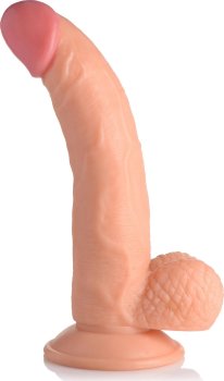 Телесный фаллоимитатор на присоске 7.5 Dildo with Balls - 21,5 см.