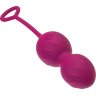 Бордовые вагинальные шарики Moussy с вибрацией и пультом ДУ