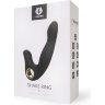 Черный вибромассажер Shake Ring - 16,8 см.
