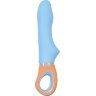 Голубой силиконовый вибратор Bluebell - 18,5 см.