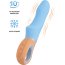 Голубой силиконовый вибратор Bluebell - 18,5 см.  Цена 5 474 руб. - Голубой силиконовый вибратор Bluebell - 18,5 см.