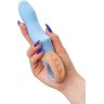 Голубой силиконовый вибратор Bluebell - 18,5 см.