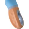 Голубой силиконовый вибратор Bluebell - 18,5 см.