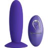 Фиолетовый анальный вибростимулятор Remote Control Vibrating Plug Youth - 11 см.