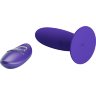 Фиолетовый анальный вибростимулятор Remote Control Vibrating Plug Youth - 11 см.