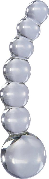 Прозрачный стеклянный стимулятор Icicles №66 - 12 см.