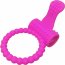 Розовое силиконовое эрекционное кольцо с вибрацией и язычком  Цена 1 411 руб. - Розовое силиконовое эрекционное кольцо с вибрацией и язычком