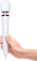 Белый проводной вибратор Le Wand Petite Vibrating Massager - 25 см.