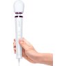 Белый проводной вибратор Le Wand Petite Vibrating Massager - 25 см.