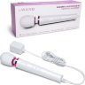Белый проводной вибратор Le Wand Petite Vibrating Massager - 25 см.
