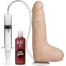 Телесный фаллоимитатор с имитацией семяизвержения Bust It Squirting Realistic Cock - 23,36 см.