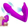 Лиловая клиторальная бабочка с вагинальным виброотростком Katherine