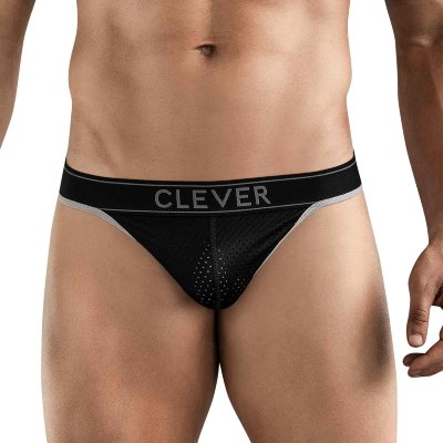 Черные перфорированные трусы-тонги Clever Ambar Thong  Цена 5 204 руб. Черные перфорированные трусы-тонги Clever Ambar Thong. Страна: Колумбия. Материал: 79% нейлон, 21% эластан.