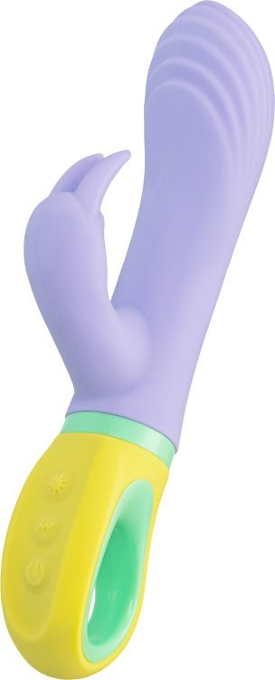 Сиреневый вибратор-кролик Wisteria - 18,5 см.