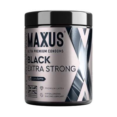 Черные утолщенные презервативы MAXUS Extra Strong с железным кейсом - 15 шт.  Цена 2 704 руб. Длина: 18 см. Презервативы гладкие. Изготовлены из натурального латекса с накопителем и обильной смазкой. Повышенная прочность и черный цвет для альтернативной близости. В 1,5 раза толще обычных. Идеальны для анального секса. Железные кейс в комплекте. Номинальная ширина - 53 мм. Толщина стенки - 0,09 мм. - Регистрационное удостоверение РФ: ФСЗ 2008/03067 - Дата регистрации медицинского изделия: 02.09.2019 г. - Срок действия регистрационного удостоверения: бессрочно - Представитель изготовителя медицинского изделия: ООО «СПЕКТРУМ», 105066, г. Москва, ул. Нижняя Красносельская, д.35, стр.64, помещ.3H/6. Страна: Великобритания. Материал: латекс.